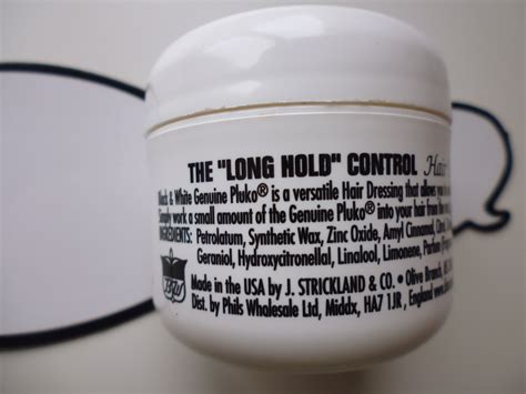 *this product was sent to me to review on my blog the choice to share it on here was my own because i really liked the hair wax! Black & White Genuine Pluko Hair Dressing Pomade - Beauty ...