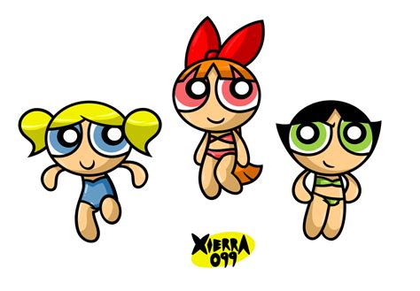 Ppg Bathsuits By Xierra099 Ppg Character Sketch Powerpuff Girls