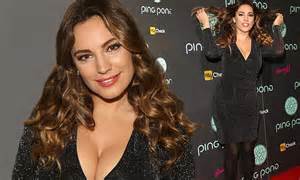 Kelly Brook Shows Off Cleavage In Low Cut Dress As She Steps Out In