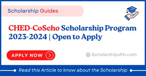 Ched Coscho Scholarship 2023 2024 Apply Now