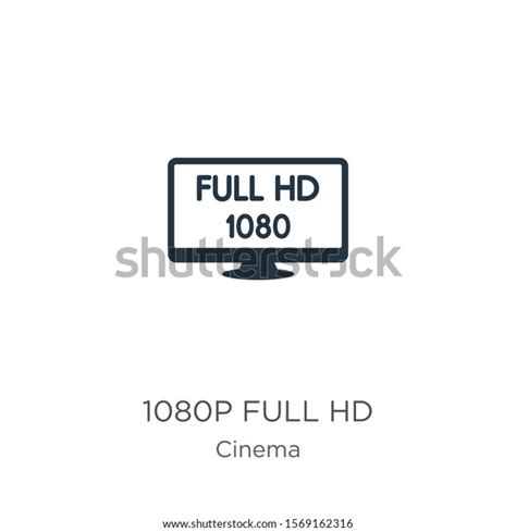 1080p Full Hd Icon Vector Trendy Stock Vector Royalty Free 1569162316