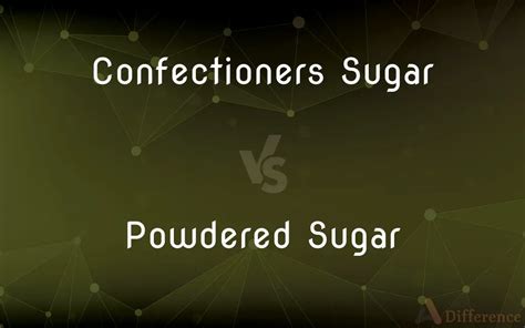 Confectioners Sugar Vs Powdered Sugar — Whats The Difference