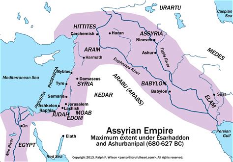 Assyrian Empire Bible Map Photos
