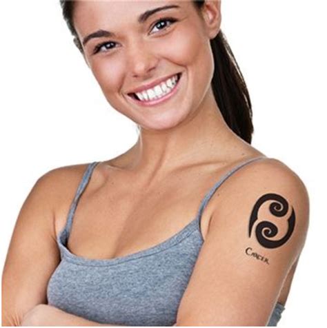 Check out our zodiac cancer tattoo selection for the very best in unique or custom, handmade pieces from our accessories shops. Cancer Zodiac Tattoos Set - Tattoos For Fun