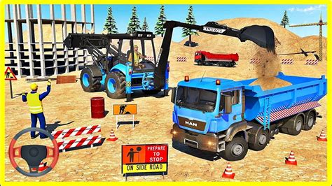 Excavator Simulator Construction Road Builder Construction Vehicles