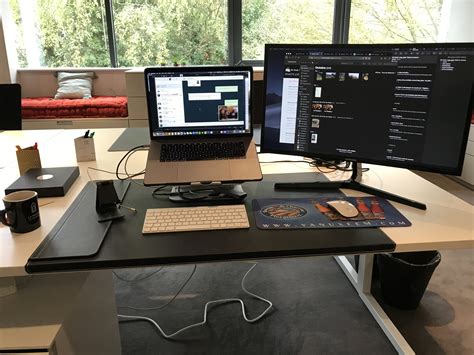 Dual Screen Tech Home Office Work Organization Remote Work Hobby Desk