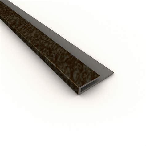 Shop Acp 4 Ft Smoked Pewter Pvc Smooth J Channel Ceiling Grid Trim At