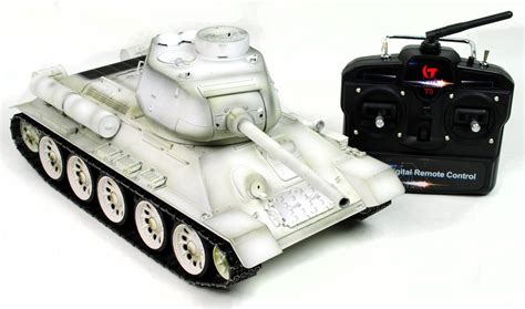 Taigen Hand Painted Rc Tank T3485 White Winter Camo Full Metal 2