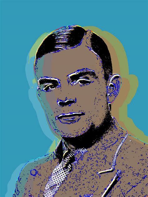 Alan Turing Pop Art Limited Edition Of 5 Mixed Media By Jean Luc
