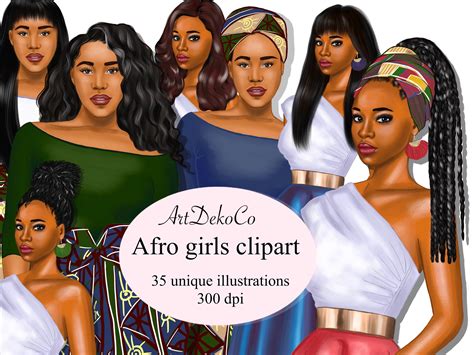 African Female Clipart African Fashion Fashionable