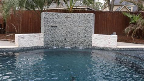 Pool Water Features Authentic Plaster And Tile