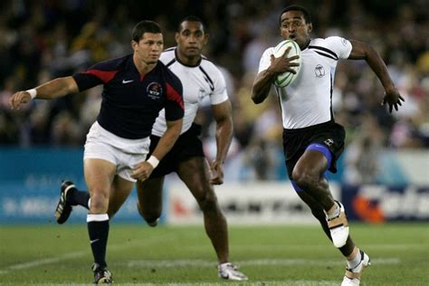 Today (wednesday) we assisted 47 players and officials from. Fiji rugby sevens player Lepani Nabuliwaqa splits the ...