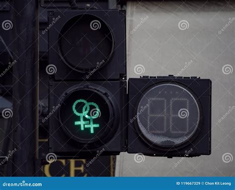 Special Sex Gender Related Traffic Light Editorial Stock Image Image Of Kingdom United 119667329