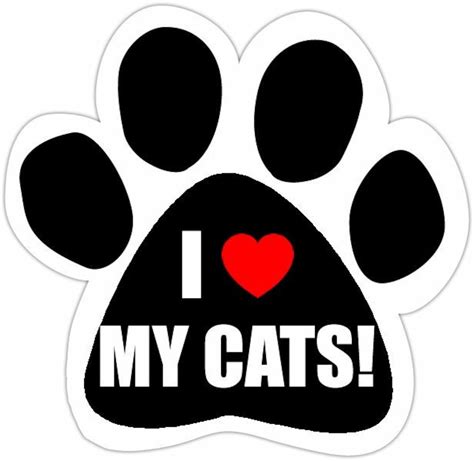 Cat Ts I Love My Cats Car Magnet Pet Ts Etsy