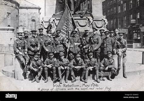 Irish Rebellion Easter Rising May 1916 Officers With A Captured
