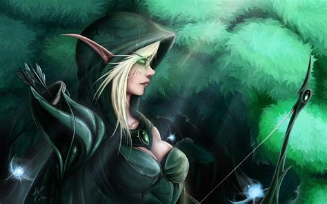 World Of Warcraft Wow Elves Archer Hood Headgear Games