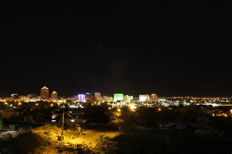 Albuquerque Skyline Albuquerque At Night Randallbrogers Flickr
