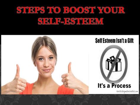 steps to boost your self esteem