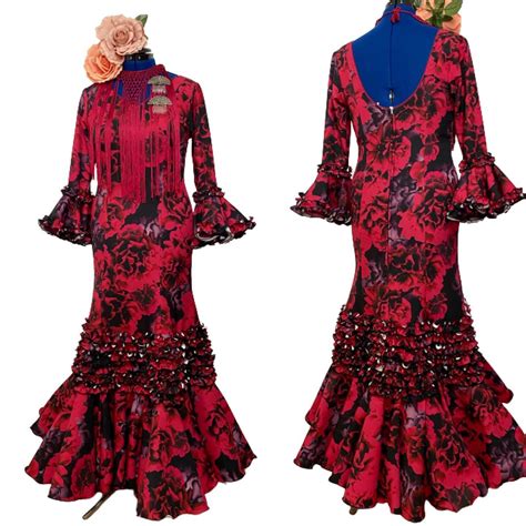 Traditional Flamenco Dancer Costume