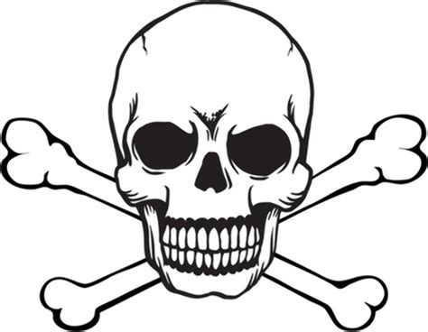 Download High Quality skull and crossbones clipart scary Transparent