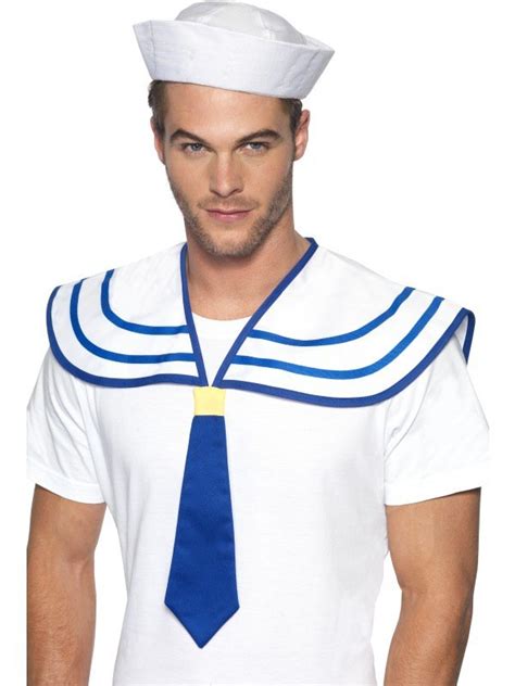 Bluewhite Sailor Neck Tie