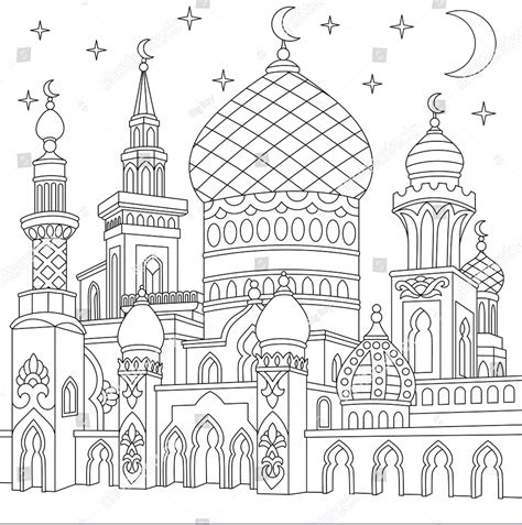 Baru 36+ Sketsa Masjid