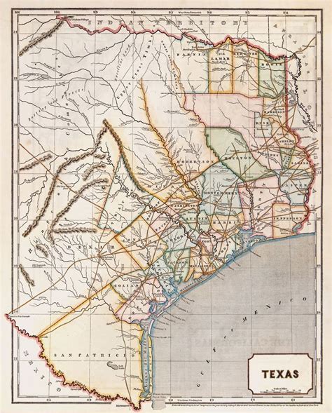 Map Of Texas 1836 Secretmuseum