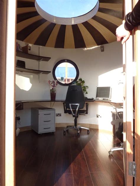 Probably the simplest and cheapest. Shedworking: O-Pod garden office