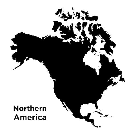 Premium Vector High Detailed Vector Map Northern America