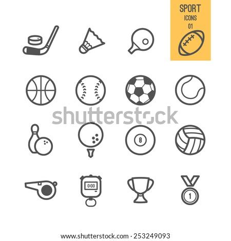 Sport Icons Vector Illustration Stock Vector Royalty Free