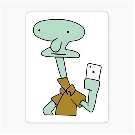 Squidward Sticker For Sale By Sabalu Redbubble
