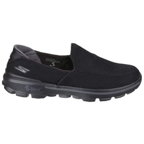Skechers Mens Go Walk 3 Black Walking Shoe Sk53980