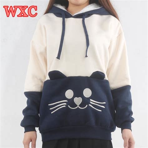 It's impossible to have one cat, in fact it's far easier to have amazon.com : Warm Cat Wmen Hoodies Japanese Kawaii Clothes Ear Back ...