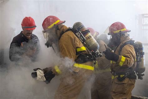 Uss America Completes Integrated Industrial Firefighting Drill United