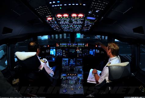 Airbus A380 Pilot Cabin
