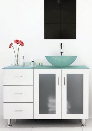 Rustic brown vanity, white integrated sink. 39 Inch Bathroom Vanities