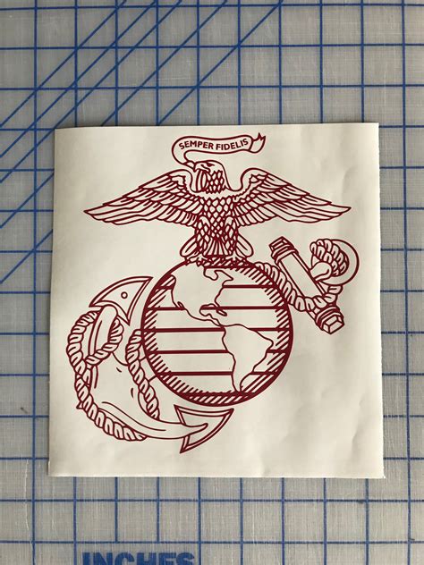 Proudly made in the usa. Military US Marine Corps Vinyl Decal usmc car decal truck ...
