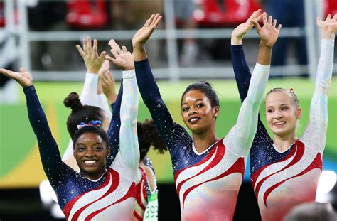 United States Wins Olympic Womens Gymnastics Team Title