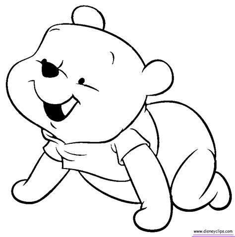 Baby Winnie The Pooh Coloring Pages