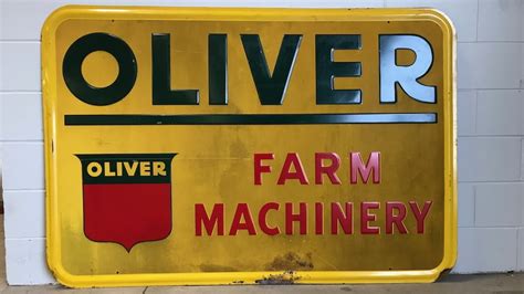 Oliver Farm Machinery Reflective Sign M77 Davenport 2019