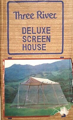 Aside from out of town trips, this canopy tent is perfect for backyard barbecues, evenings lounge and days at the beach. TENT SCREEN ROOM HOUSE 12x12 OUTDOOR CANOPY 1980s THREE ...