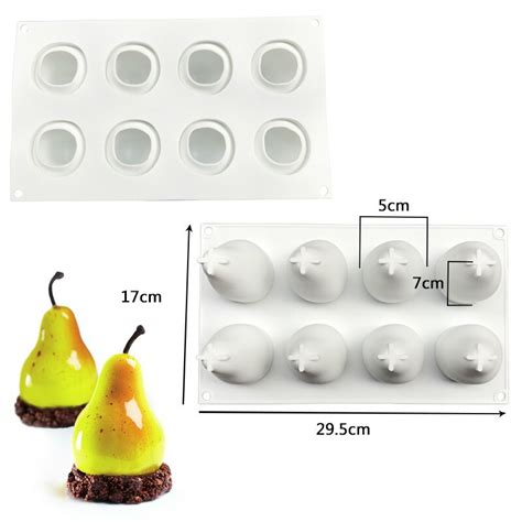 3d Pears Mousse Cake Silicone Mold Diy Baking Molds Dessert Mold