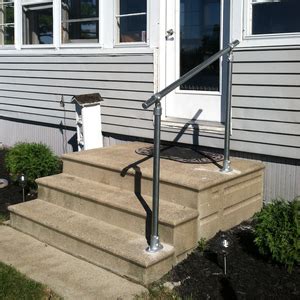 A variety of finishes are also available; Outdoor Stair Railing Kit - Buy Step Handrail Online ...