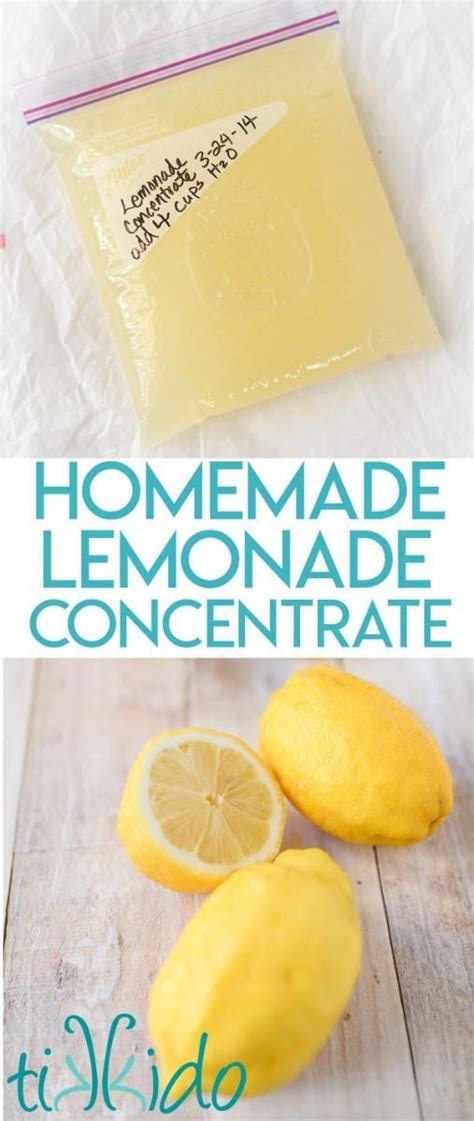 Homemade Lemonade Concentrate Recipe To Freeze For Summer Recipe