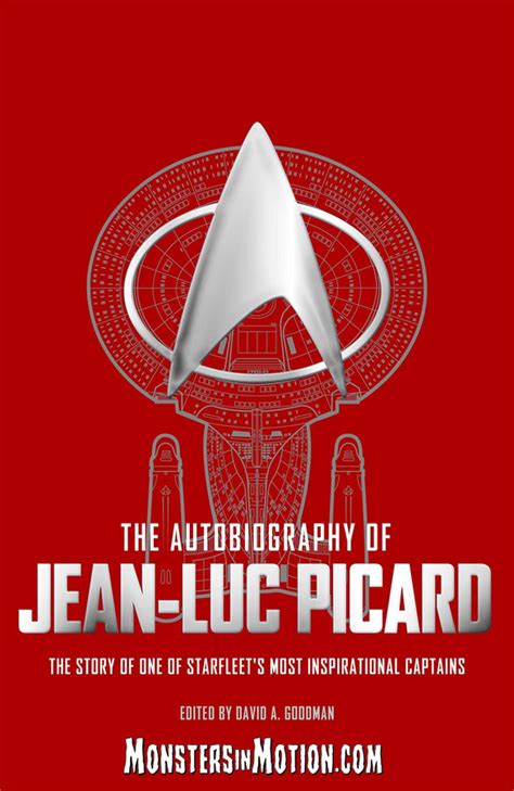 Star Trek The Autobiography Of Jean Luc Picard Hardcover Book Star Trek