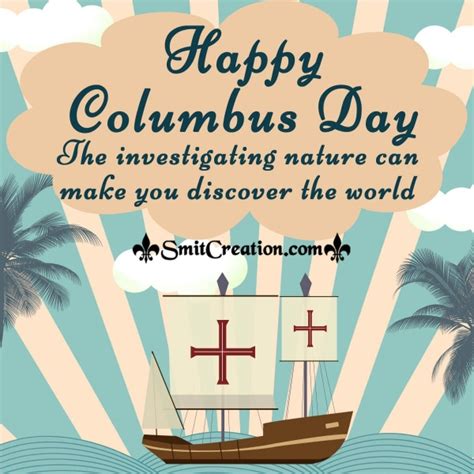 Happy Columbus Day Message