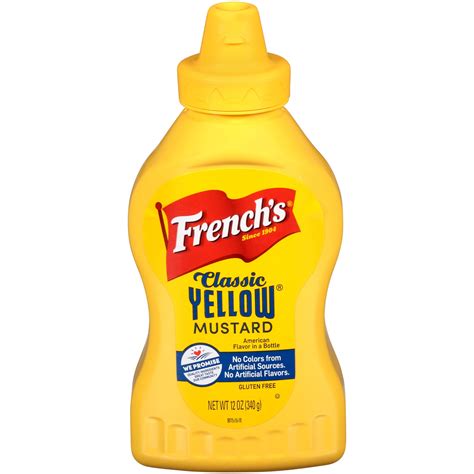 Frenchs Classic Yellow Mustard Table Top Squeeze Bottle 12 Oz