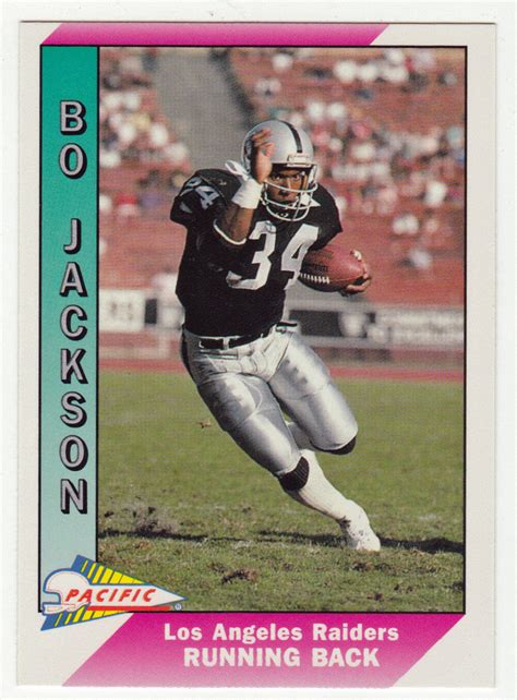 Check spelling or type a new query. Bo Jackson # 234 - 1991 Pacific Football | Bo jackson, Oakland raiders, Nfl football cards