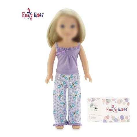 emily rose 14 5 inch doll clothes 2 piece 14 doll tank pajamas pj outfit t boxed