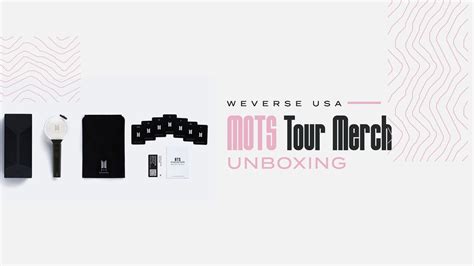 The bts meal rolls out across the world this month! BTS MOTS Tour Merch Unboxing | Weverse - YouTube